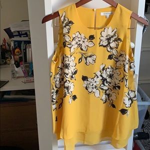 Rose+Olive sleeveless top floral print size S